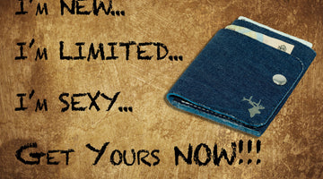 #elanDX este portofelul realizat din piele si denim!