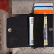 Încărcați imaginea în vizualizatorul Galerie, Portofel minimalist din piele naturala pentru carduri cu mecanism metalic | #elanM | colectionarul - ELAN Minimalist Goods
