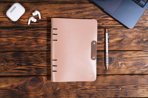Agenda Spiros A5 din piele naturala