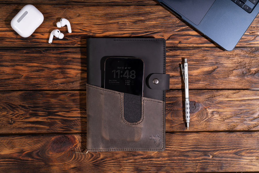 Agenda Apollo A5 din piele naturala