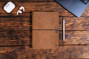 Agenda Cronos A5/A6 din piele naturala