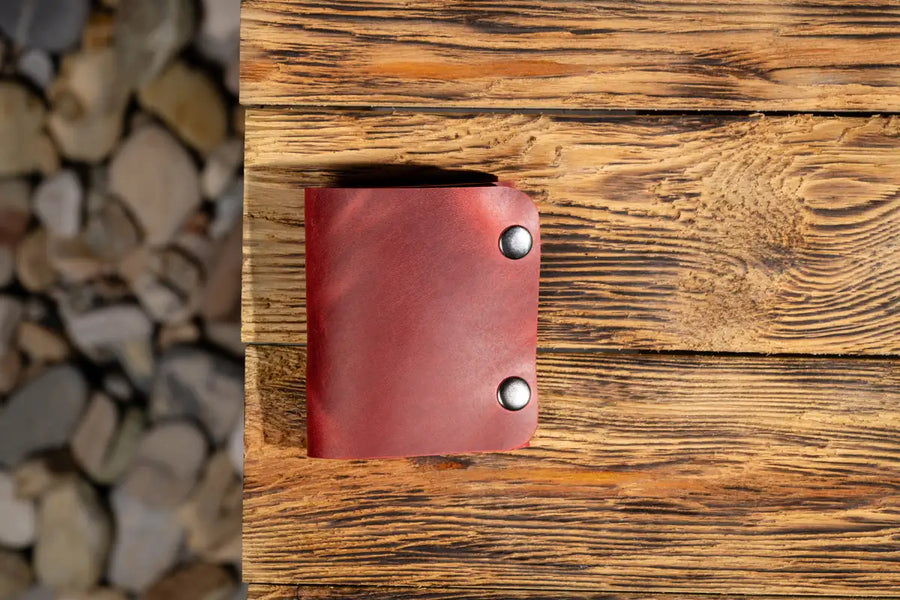 Portofel minimalist din piele naturala pentru noul buletin (CEI), carduri si bancnote | elanX*mini | noul standard