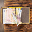 Încărcați imaginea în vizualizatorul Galerie, Portofel minimalist din piele naturala pentru CEI, carduri si cash cu clips | elanZECE | decarul
